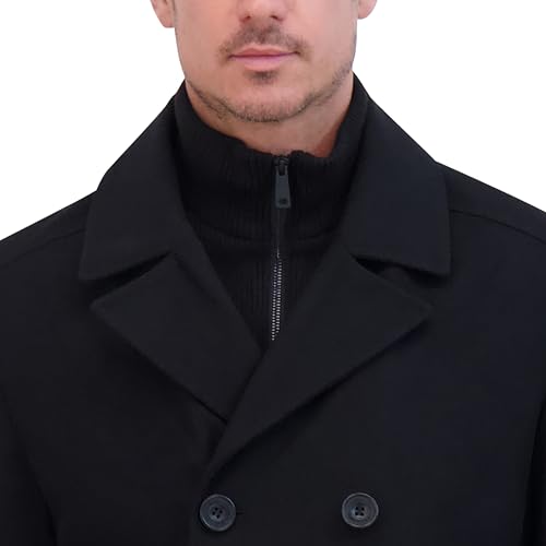 Kenneth Cole Men's Wool Top, Pea Coat Black
