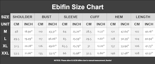 Ebifin Mens Trench Coat Wool Blend Notch Lapel Single Breasted Long Pea Coat Casual Business Overcoat
