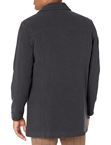 Cole Haan Signature Men's Wool Plush Car Coat, charcoal, X-Large
