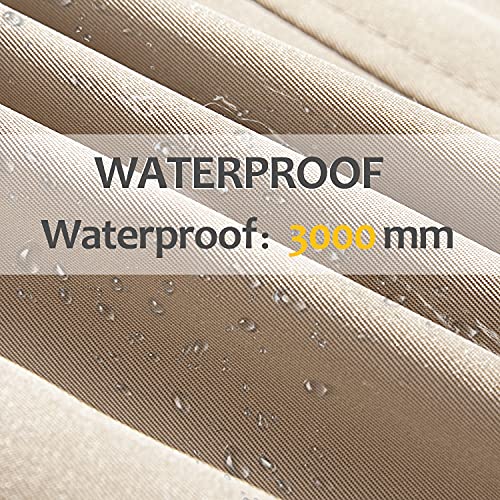 poonyfesh Women's Waterproof Trench Coat Double-Breasted Classic Lapel Petite Overcoat Belted Slim Outerwear Coat Small Khaki