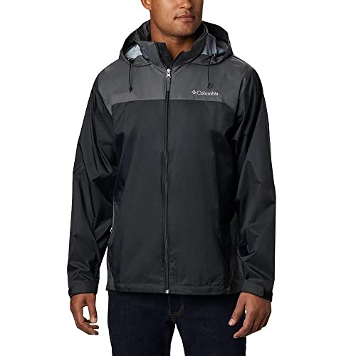 Columbia Men's Glennaker Lake Rain Jacket, Black/Grill, Medium