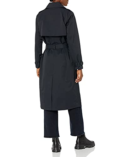 The Drop Women's Noa Trench Coat, Black, 2X, Plus Size