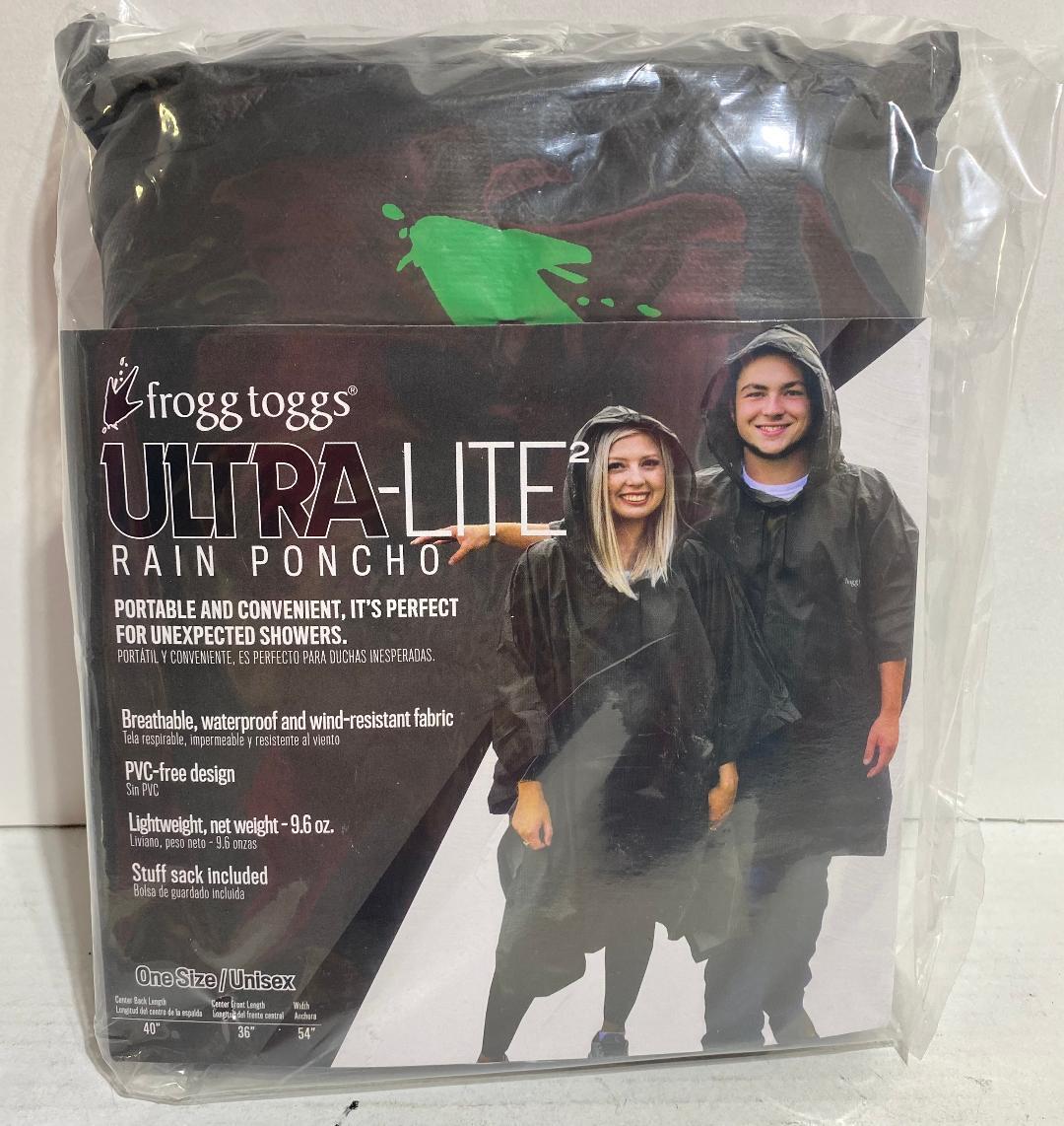 FROGG TOGGS Ultra-Lite2 Reusable Waterproof Breathable Poncho