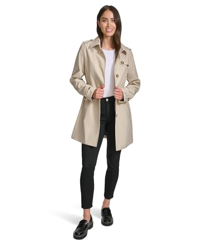 Tommy Hilfiger Women's Belted Trench Coat Chino X-Large