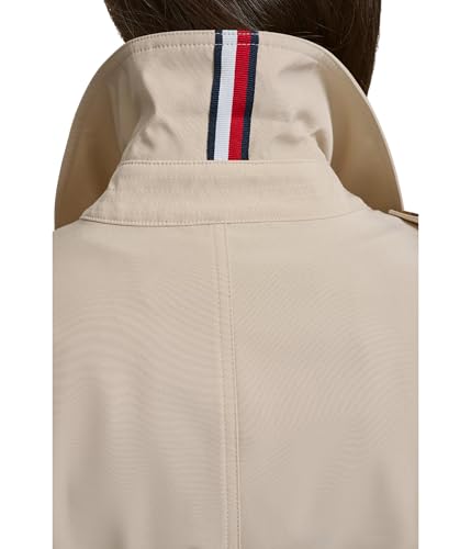 Tommy Hilfiger Women's Belted Trench Coat Chino X-Large
