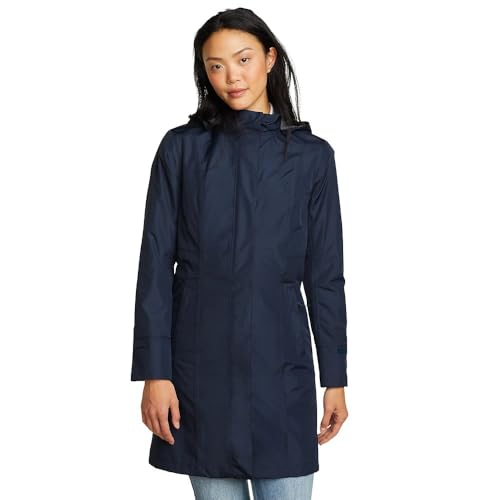 Eddie Bauer Women's Girl on the Go Trench Coat, Twilight, XX-Large