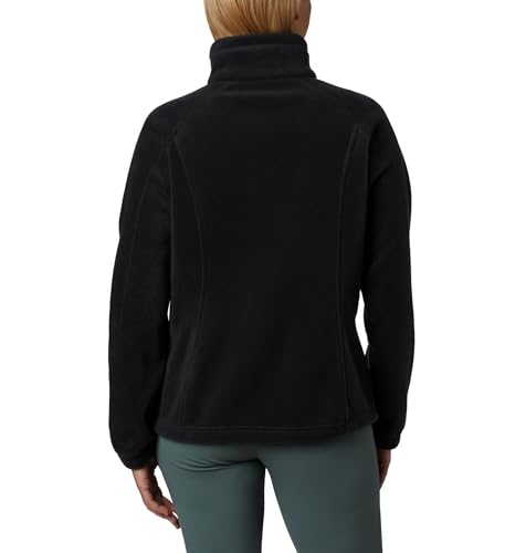 Columbia Womens Benton Springs Full Zip Fleece, Black, X-Large