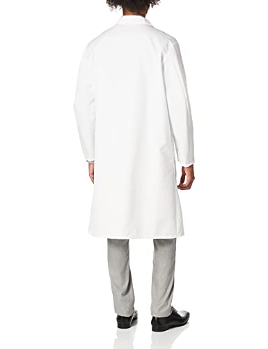 Red Kap Men's Exterior Pocket Lab Coat, White, Medium