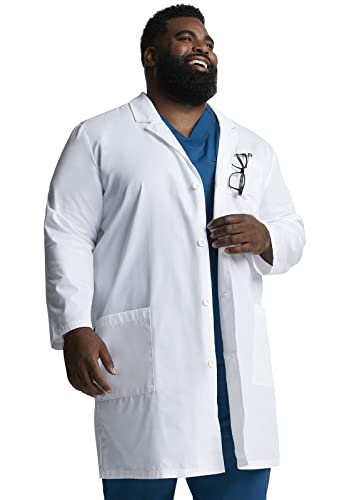 Dickies unisex adult Everyday 40 Inch medical lab coats, White, X-Large US