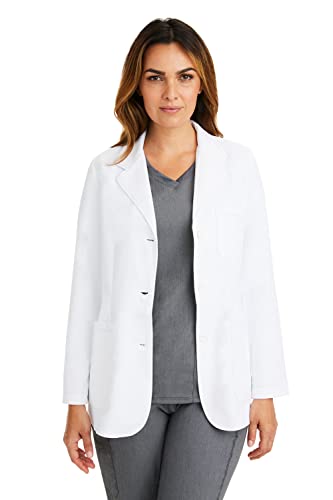 Healing hands White Lab Coat 5 Pocket 5160 Flo Full Sleeve Women's Consult Lab Coat The White Coat Minimalist Collection White M