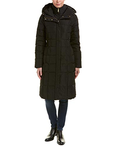 Cole Haan womens Down Alternative Outerwear Coat, Deep Black, Large US