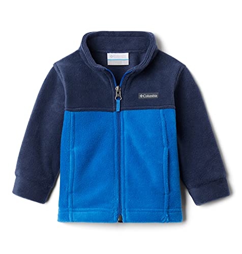 Columbia Youth Boys Steens Mt II Fleece, Bright Indigo/Collegiate Navy, Medium