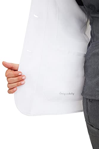 Healing hands White Lab Coat 5 Pocket 5160 Flo Full Sleeve Women's Consult Lab Coat The White Coat Minimalist Collection White M