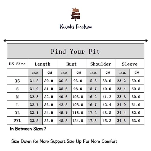 Kwoki Women's Stand Collar Open Front Pea Coat Casual Winter Warm Mid Long Blazer Trench Coats Overcoat Outerwear 0181-KhakiX1-S