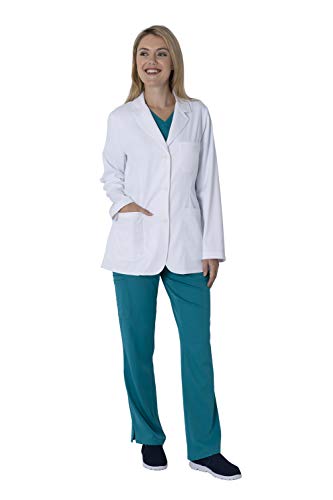 Healing hands White Lab Coat 5 Pocket 5160 Flo Full Sleeve Women's Consult Lab Coat The White Coat Minimalist Collection White M