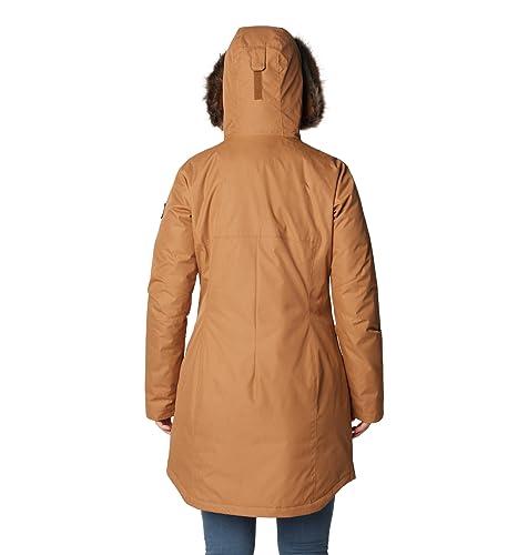 Columbia Women's Suttle Mountain Long Insulated Jacket, Camel Brown, 2X Plus