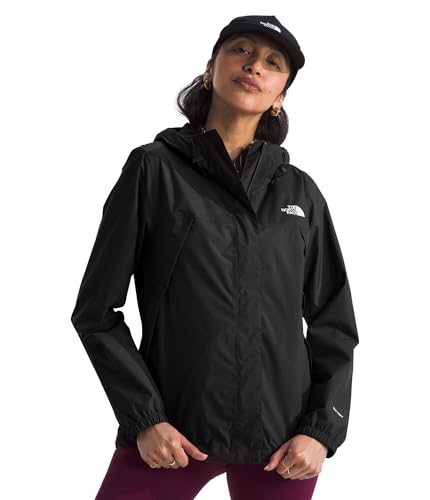 THE NORTH FACE Women's Waterproof Antora Jacket (Standard and Plus Size), TNF Black-NPF, Large