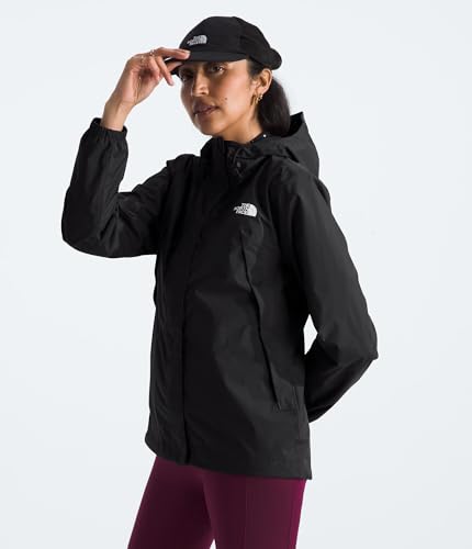 THE NORTH FACE Women's Waterproof Antora Jacket (Standard and Plus Size), TNF Black-NPF, Large