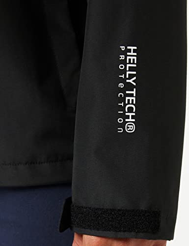 Helly Hansen Men's Seven J Waterproof Windproof Breathable Rain Jacket, 992 Black, Large