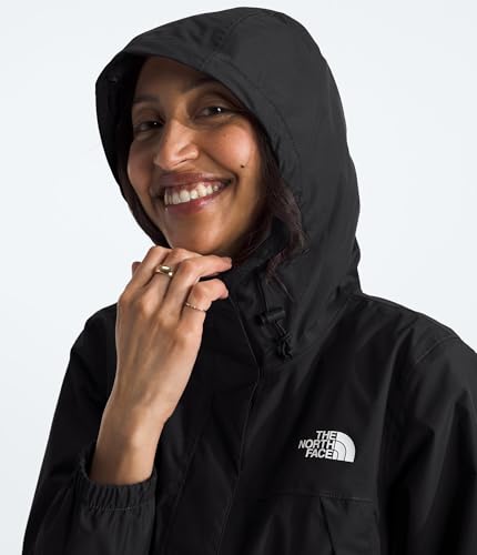 THE NORTH FACE Women's Waterproof Antora Jacket (Standard and Plus Size), TNF Black-NPF, Large