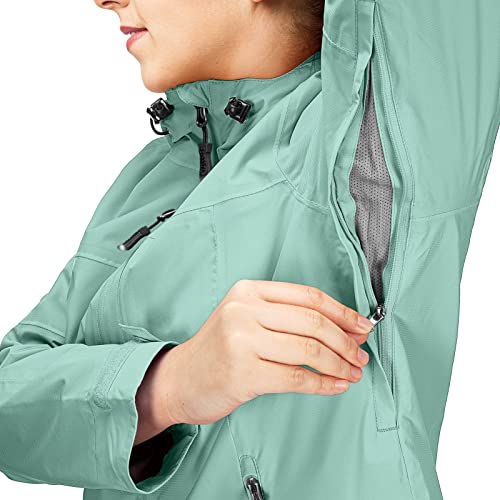33,000ft Packable Rain Jacket Women Lightweight Waterproof Raincoat with Hood Cycling Bike Jacket Windbreaker