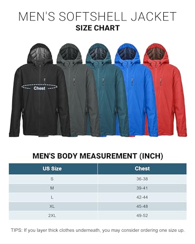 Outdoor Ventures Men's Packable Rain Jacket Waterproof Windbreaker Lightweight Raincoat with Hood