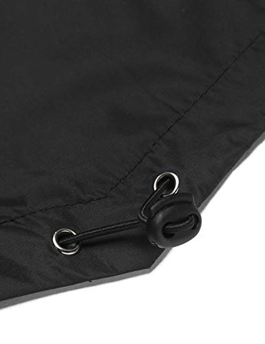 COOFANDY Men's Packable Rain Jacket Outdoor Waterproof Hooded Lightweight Classic Cycling Raincoat