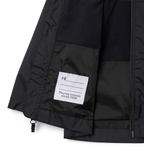 Columbia Youth Boys Rain-Zilla II Jacket, Black, Large