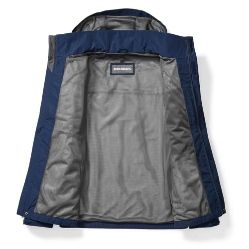 Eddie Bauer Men's Rainfoil Packable Jacket, Medium Indigo Recycled, XX-Large