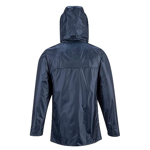 Portwest US440NARL Regular Fit Classic Rain Jacket, Large, Navy