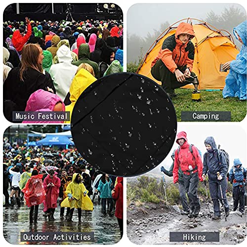 JMinger Waterproof Rain Jackets for Women Hooded Windbreaker Lightweight Raincoat for Outdoor Hiking Travel Black Large
