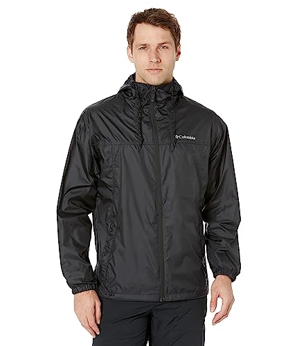 Columbia Men's Flash Challenger Windbreaker, Black, Large
