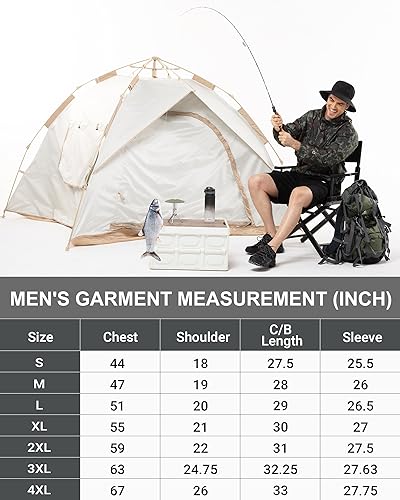 Outdoor Ventures Men's Rain Jacket Waterproof Lightweight Packable Rain Pullover for Hiking Golf Running