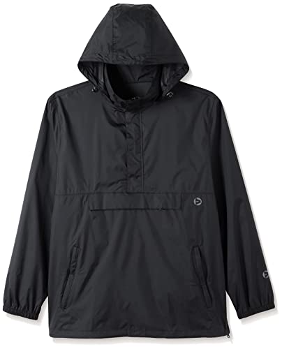 Outdoor Ventures Men's Rain Jacket Waterproof Lightweight Packable Rain Pullover for Hiking Golf Running