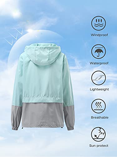 Century Star Lightweight Rain Jackets for Women Waterproof Windbreaker Jacket Women Packable Raincoat Rain Coats with Hood Black 3X-Large