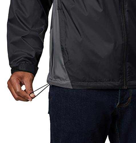 Columbia Men's Glennaker Lake Rain Jacket, Black/Grill, X-Large