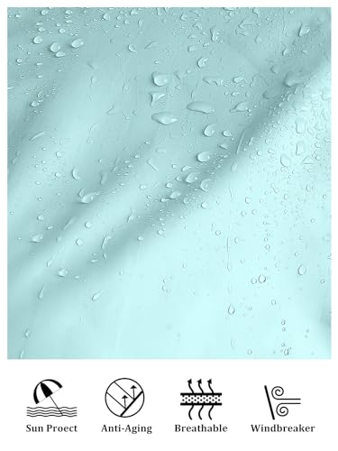 PITINAN Hiking Rain Jacket Women Packable Lightweight Windbreaker Jacket Women Waterproof Rain Jacket Lightweight Outdoor Windbreaker Rain Coat Shell for Hiking, Travel Light Blue M