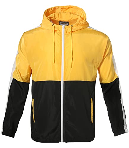 YUBIKWETE Superlight Breathable Windbreaker Jacket - Ideal for Outdoor Activities and Daily Commutes - Men's Lightweight Hooded Jacket