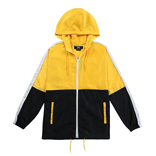 YUBIKWETE Superlight Breathable Windbreaker Jacket - Ideal for Outdoor Activities and Daily Commutes - Men's Lightweight Hooded Jacket