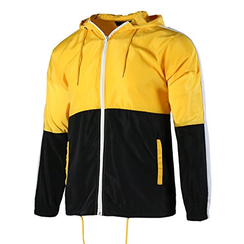 YUBIKWETE Superlight Breathable Windbreaker Jacket - Ideal for Outdoor Activities and Daily Commutes - Men's Lightweight Hooded Jacket