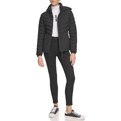 Calvin Klein Women's Outerwear Jacket,Black,M
