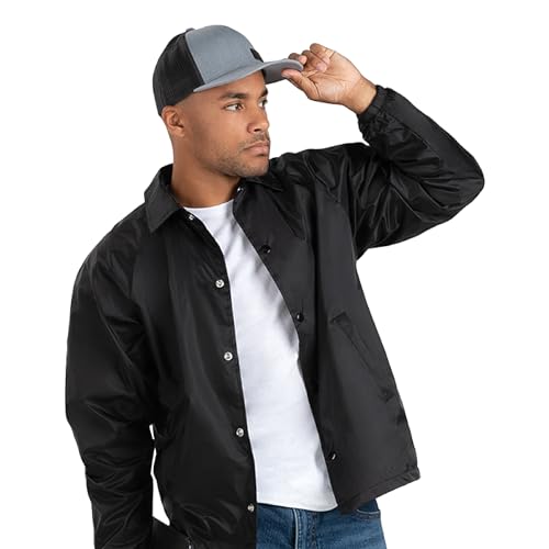 Augusta Sportswear Standard Nylon Coach's Jacket/Lined, Red, X-Large
