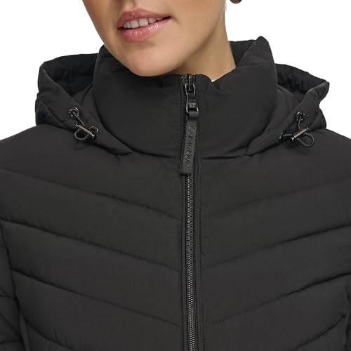 Calvin Klein Women's Outerwear Jacket,Black,M
