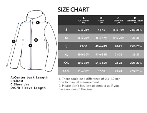 Little Donkey Andy Men's Warm Waterproof Puffer Jacket Hooded Windproof Winter Coat with Recycled Insulation Grey L