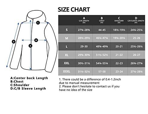 Little Donkey Andy Men's Warm Waterproof Puffer Jacket Hooded Windproof Winter Coat with Recycled Insulation Grey L