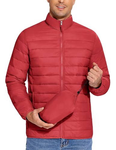 COOFANDY Mens Lightweight Puffer Jackets Packable Down Jacket Christmas Jacket Warm Jackets Bubble Jacket for Winter