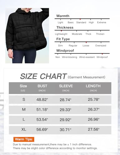 Flygo Womens Oversized Puffer Jacket Packable Quilted Pullover Jackets Hoodies Lightweight Padded Down Coat(AquaGreen-L)