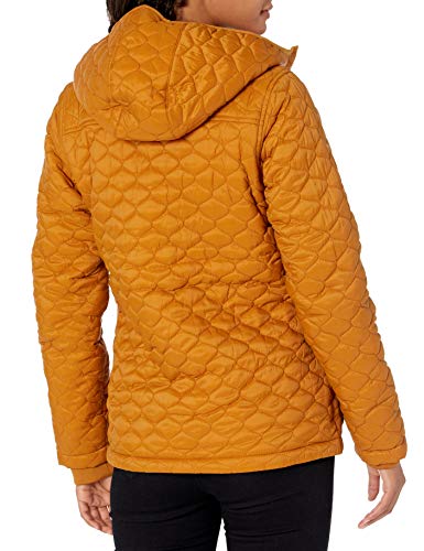 Amazon Essentials Women's Lightweight Water-Resistant Sherpa-Lined Hooded Puffer, Camel, X-Large