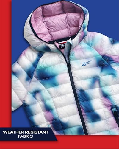 Reebok Women Jacket - Packable Quilted Puffer Coat – Casual Jacket for Women (S-XL), Size Medium, Candy Print