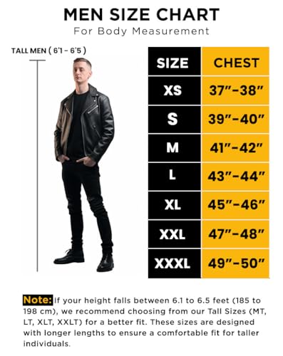 Blingsoul Real Lambskin Brown Leather Jacket for Men | [1100374] Wick, L